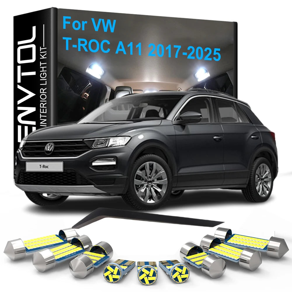 6-Piece LED Interior Light Kit for VW T-ROC A11 - Canbus Error-Free Bulbs | AUTOKITSHOP