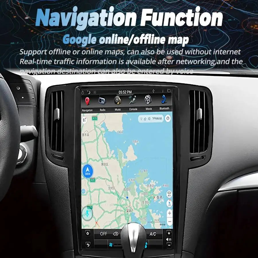 Car Multimedia Video Player 13.6" Vertical Screen Car Radio For Infiniti G25 G35 G37 2010  | AUTOKITSHOP