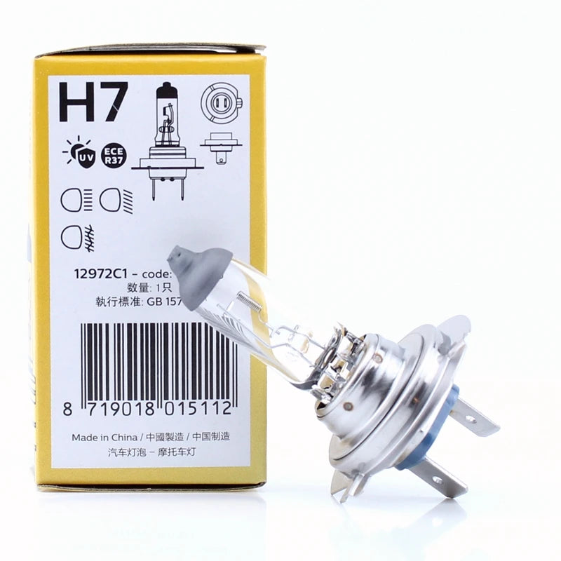 Philips Vision H7 12V 55W PX26d Original Car Halogen Headlight 3200K Standard Auto Replace