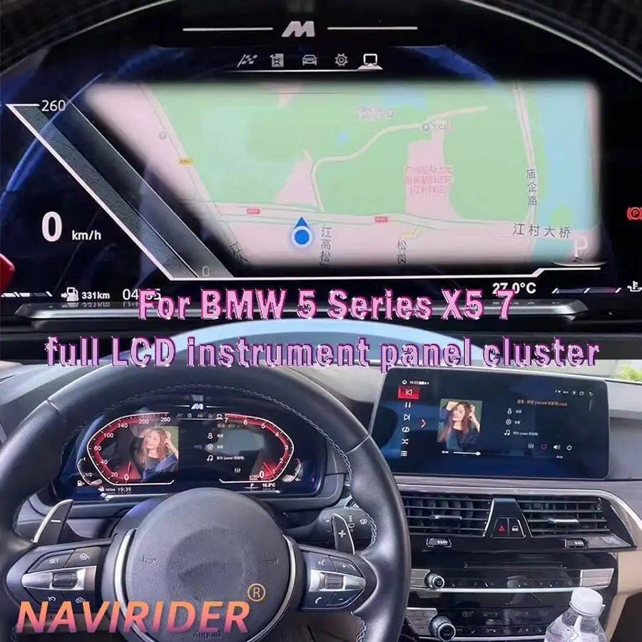 multimedia Multiple UIpanel cluster Supporting map display For BMW 5 6 7series X3 X4 X5 X6