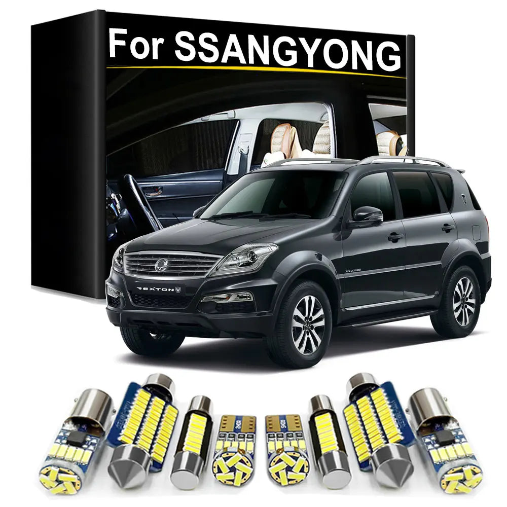 LED Interior Light Kit for Ssangyong Korando KJ C Rexton Musso Actyon Sports 1 2 Grand Tivoli Turismo Kyron Accessori...