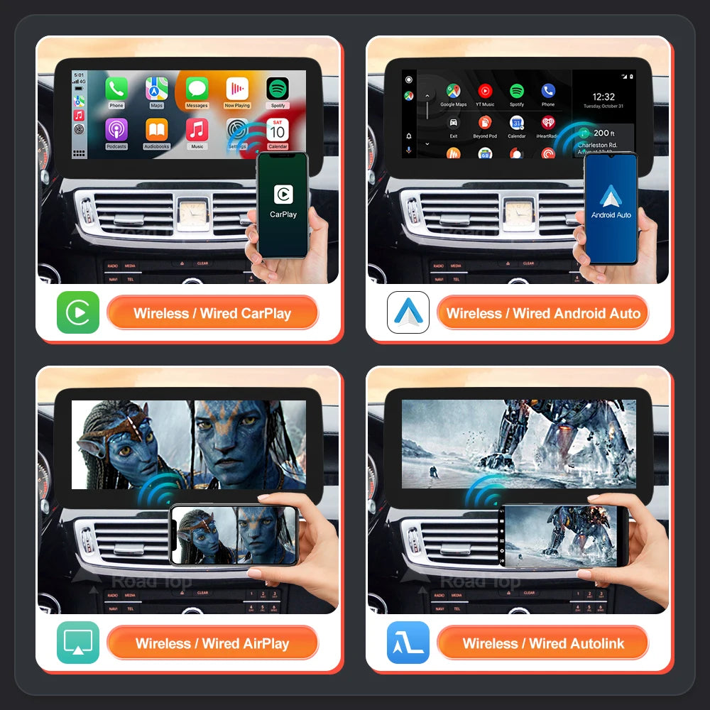1920*720 Multimedia Display Screen Wireless CarPlay Android Auto for Mercedes-Benz CLS W21 | AUTOKITSHOP
