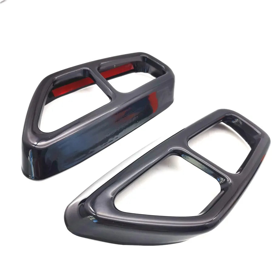 For 2017-2018 BMW 5 Series G30 G31 Rear Dual Exhaust Pipe Muffler Tip Cover Trim