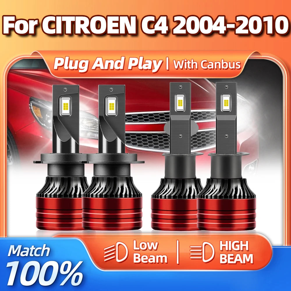 40000LM High Power Car Lights 240W Canbus LED Car Headlight Bulbs 12V 6000K For CITROEN C4