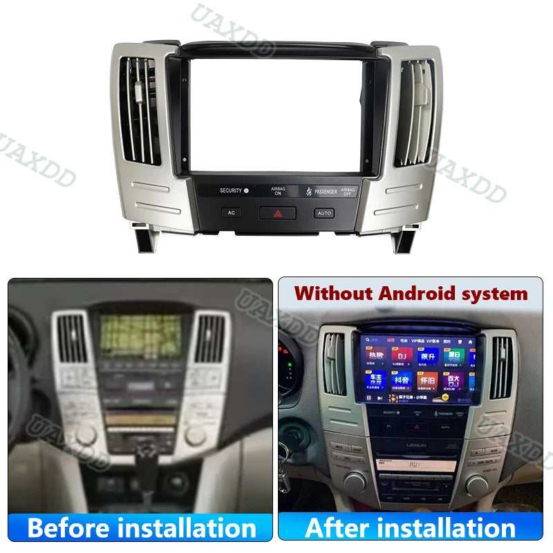9 inch 2Din Car Radio Fascia Frame For LEXUS RX300 RX330 RX350 Toyota Harrier 2003-2009 Ca