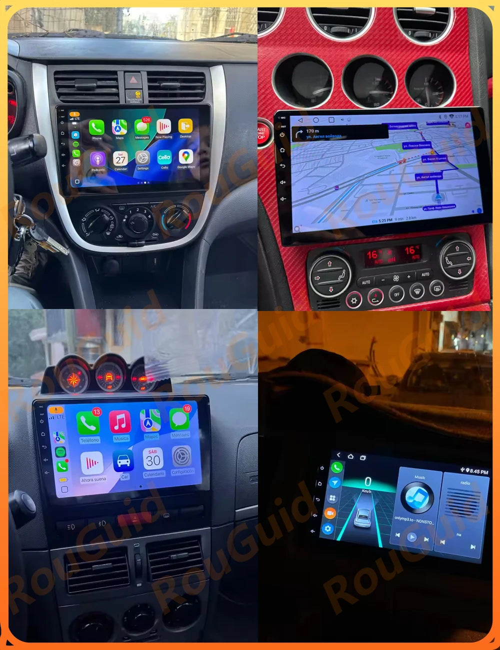 Car Radio Android 16 Universal 9/10 inch GPS Navigation 5G Wifi Autoradio Multimedia Playe | AUTOKITSHOP