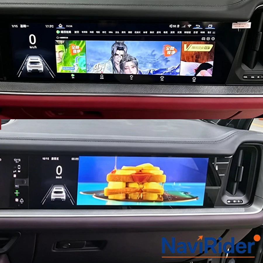 16inch Android Co-Pilot Screen For Porsche Cayenne 2024 Passenger Display CarPlay 4G WiFi