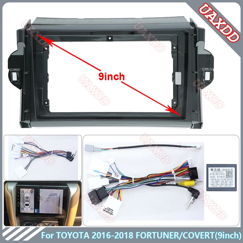For TOYOTA 2016-2018 FORTUNER COVERTH9INCH Car CD Radio Android Stereo Audio Screen Video