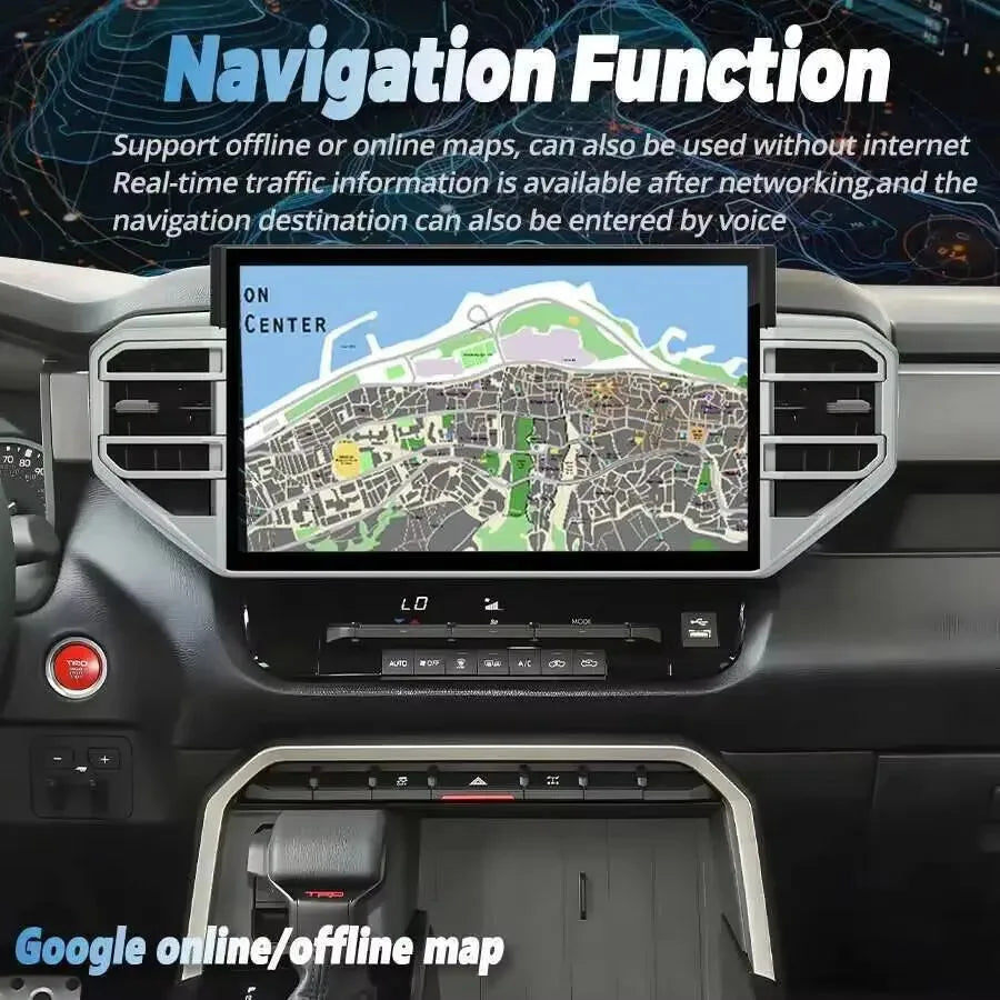 13.3inch Android Screen Radio For Toyota Tundra 2022 2023 Stereo Navigation Head Unit GPS  | AUTOKITSHOP