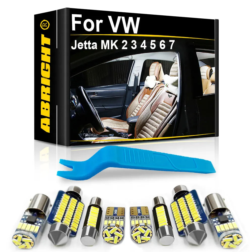 LED Interior Light Kit for Volkswagen VW Jetta 7 6 5 4 MK2 MK3 MK4 MK5 MK6 MK7 - Canbus Error-Free Bulbs | AUTOKITSHOP