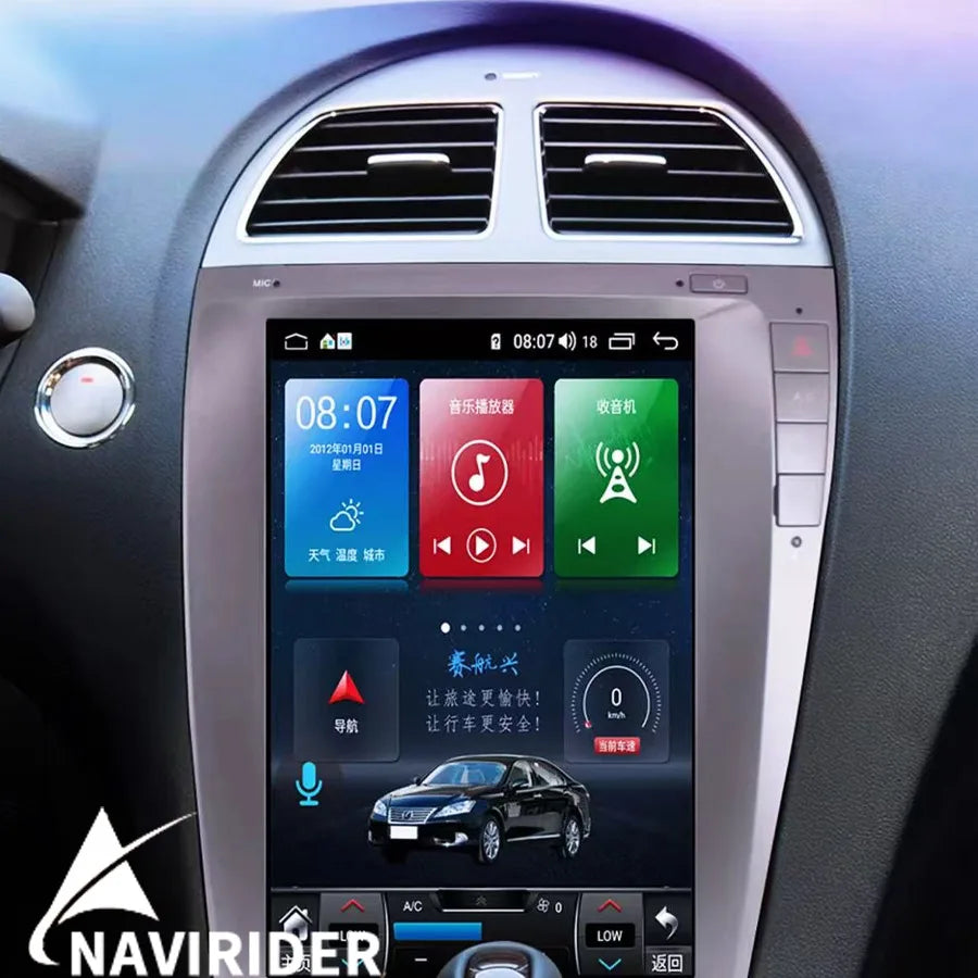 12.8inch Android15 Screen 2Din Car Radio Carplay For Lexus ES350 ES ES240 ES300 2006-2012  | AUTOKITSHOP