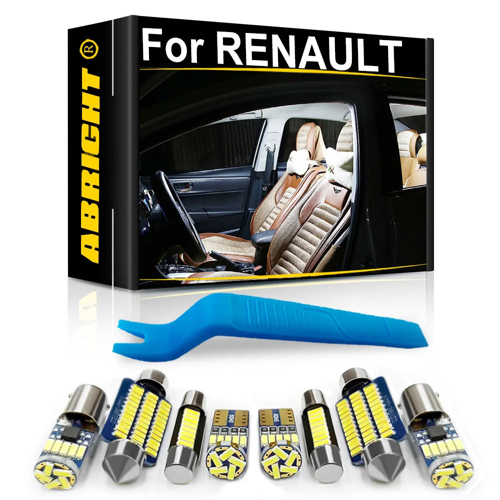 LED Interior Light Kit for RENAULT Kangoo Koleos Captur Kadjar Modus - Canbus Error-Free Bulbs | AUTOKITSHOP