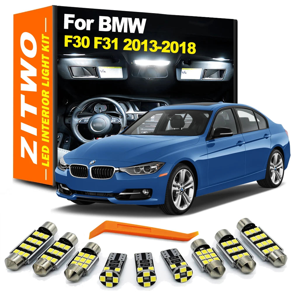 ZITWO 6Pcs Canbus LED Interior Light Kit For BMW 3 Series F30 F31 Sedan Touring 320 325 328 330 2013 2014 2015 2016 2017 2018