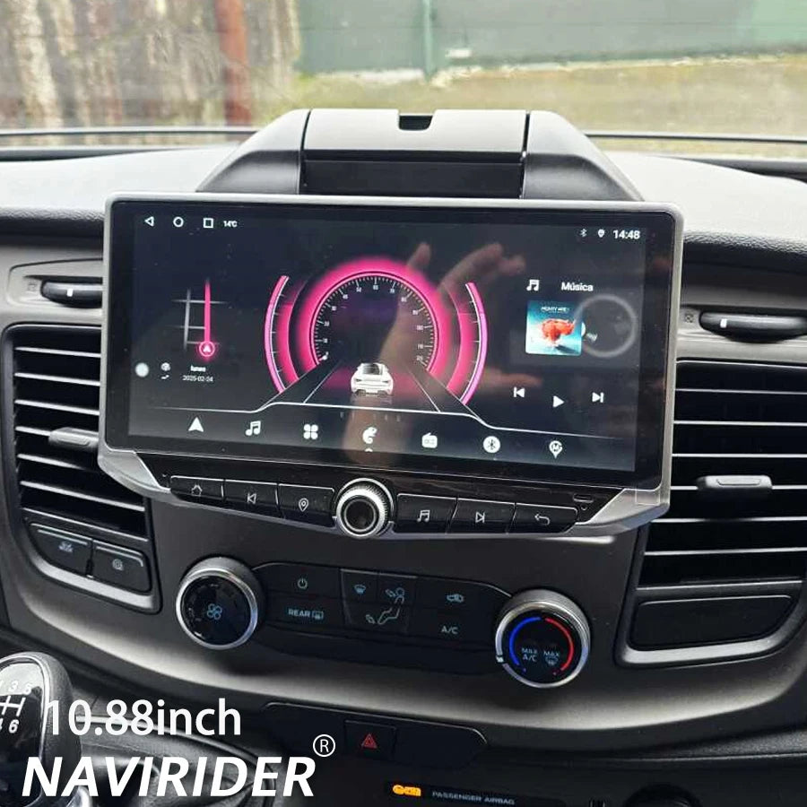 Android 14 Android Auto Head Unit Carplay Player For Ford Transit 2022 2023 10.88" Qled Sc