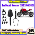 Motorcycle Rearview Mirrors Off Road Adv Wide Side Mirror For Ducati Monster 1200 2014 201