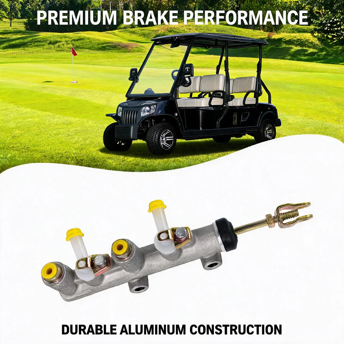 Replacement Brake Master Cylinder Assembly Compatible with Tomberlin Golf Cart E Merge 500 E2 E4 - Automotive LED Light