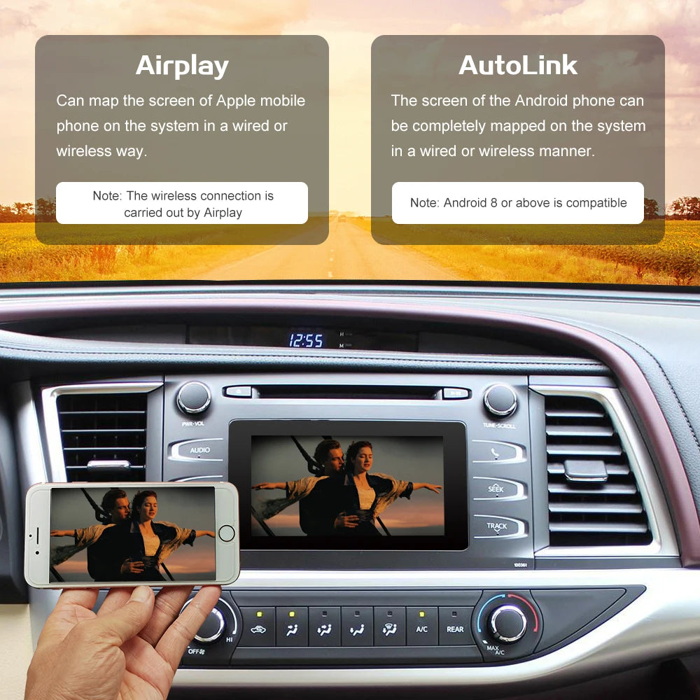 Wireless Carplay Android Auto For TOYOTA Touch2 Entune2.0 Highlander Auris Sienna Prius Ya | AUTOKITSHOP