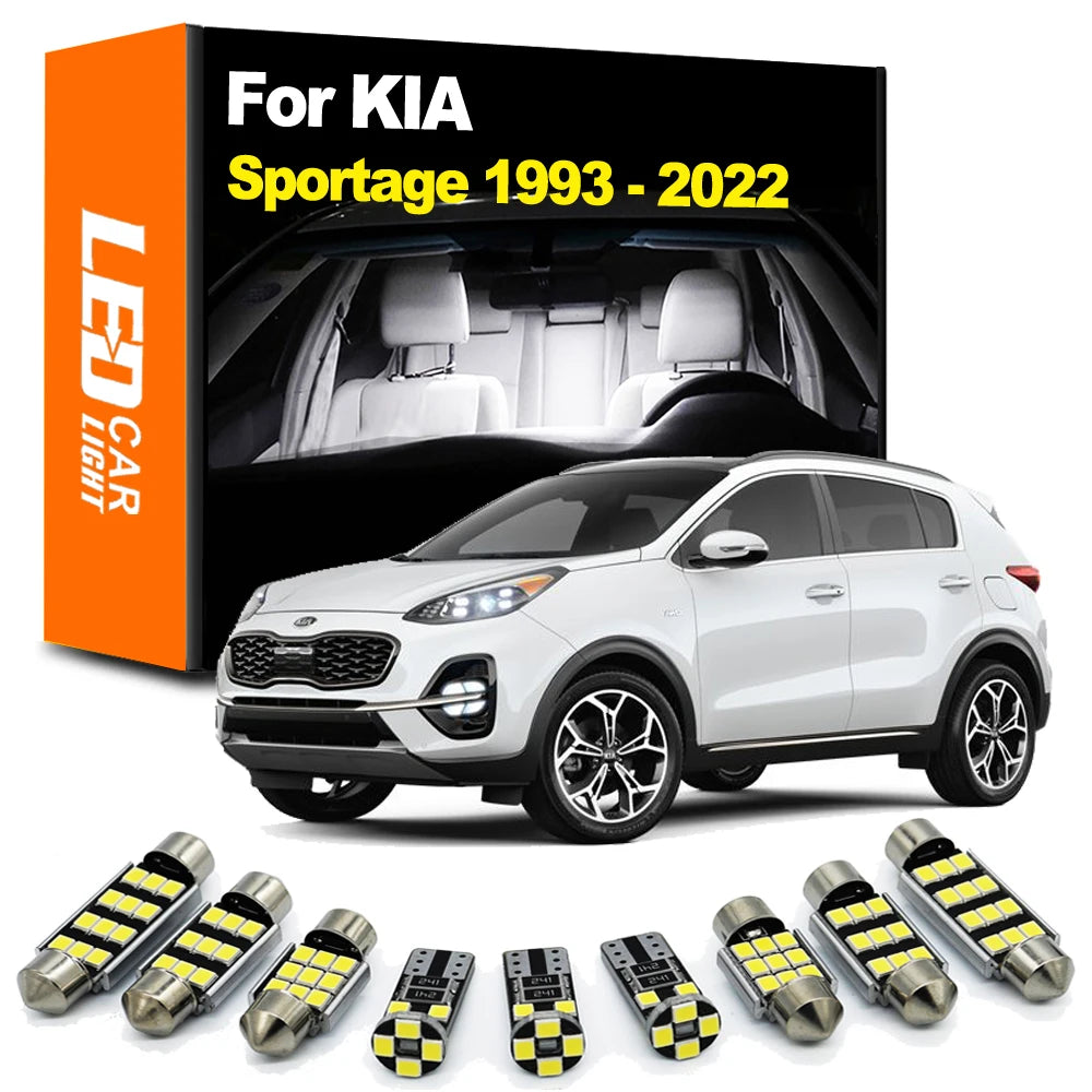 LED Interior Light Kit for KIA Sportage 1 2 3 4 MK1 MK2 MK3 MK4 1993-2016 - Canbus Dome Map Door Trunk Bulbs | AUTOKI...