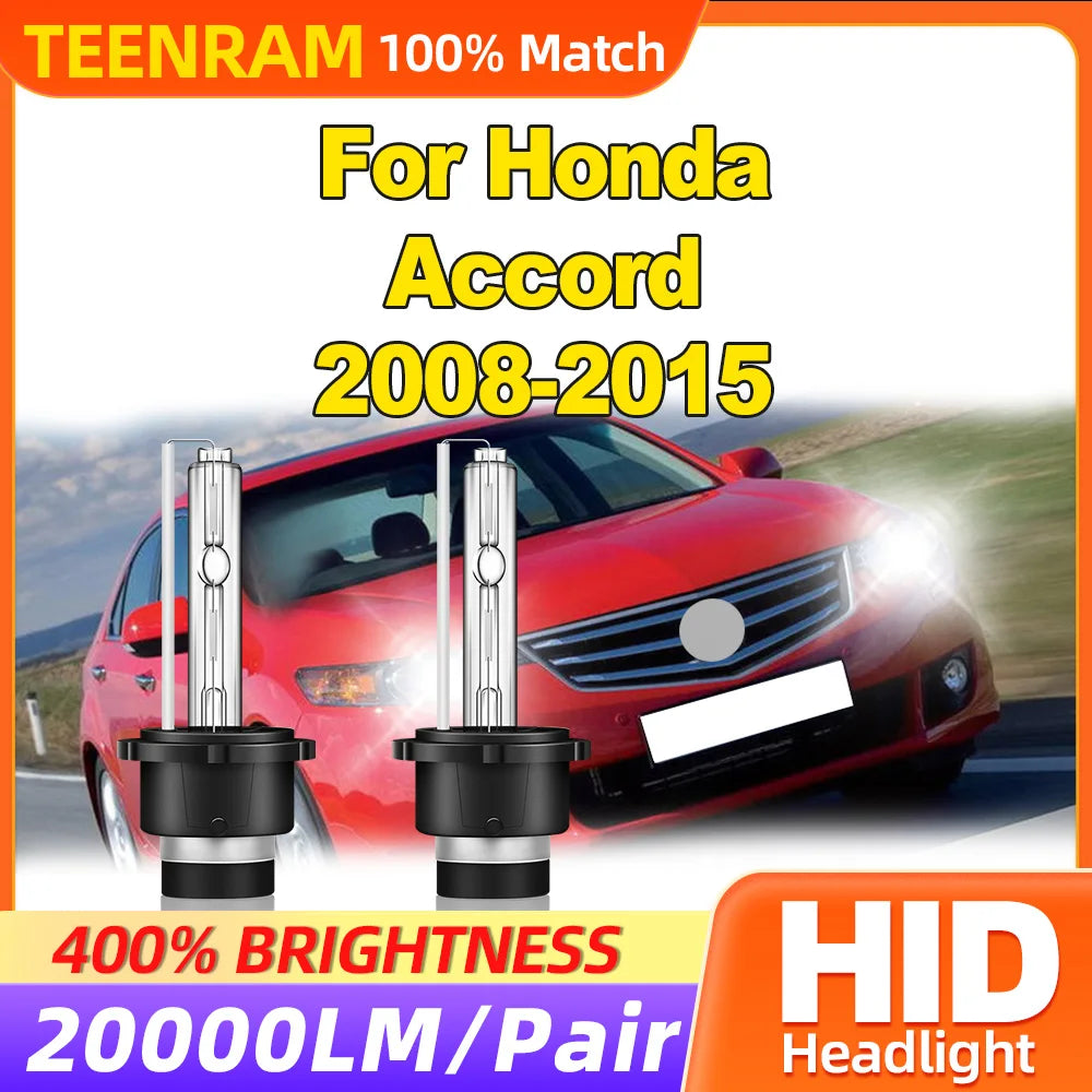 20000LM HID Xenon Lamp Bulb 35W LED Headlight 6000K 12V Auto Lights For Honda Accord 2008
