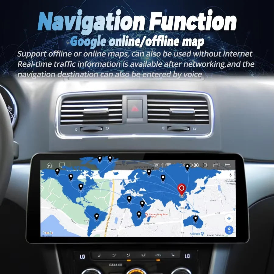 12.3inch Android 14 Screen Car Video Player 2Din Radio Stereo For Skoda Yeti 2013 2014 - 2