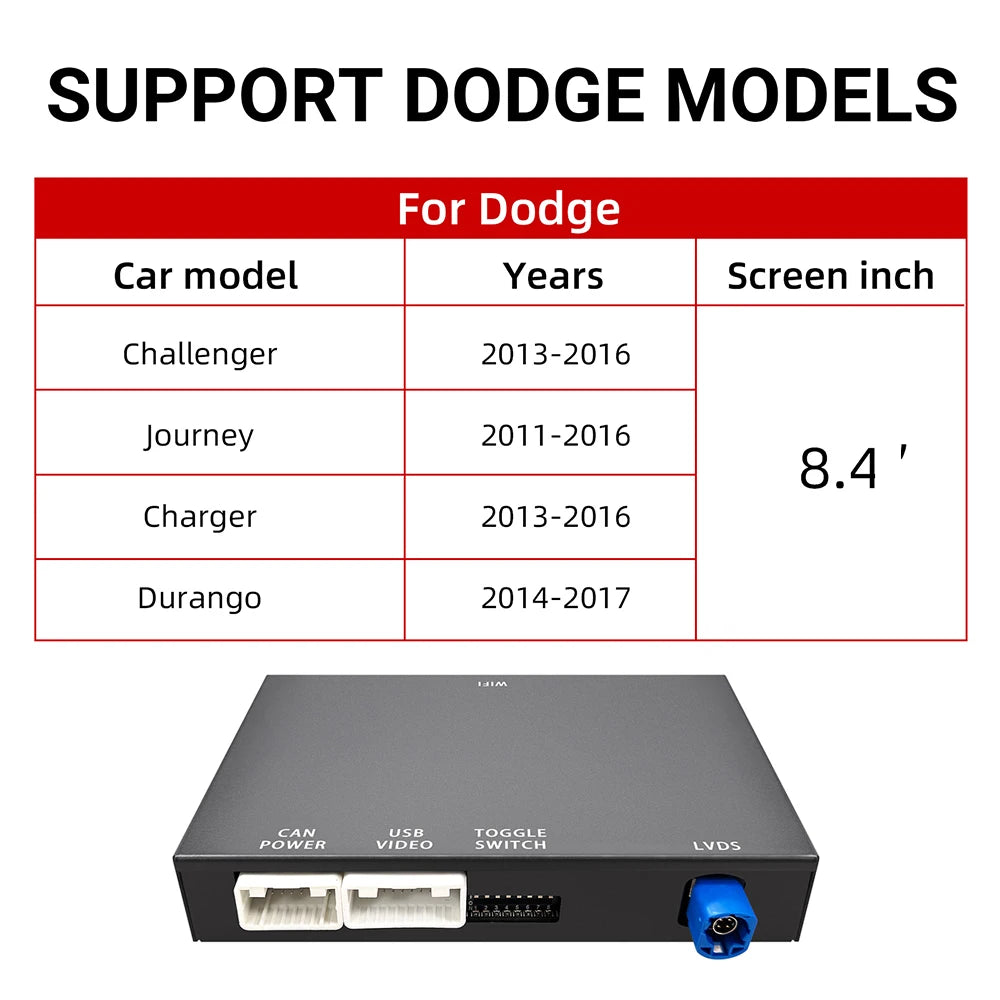 CarPlay Interface special for Dodge Challenger Journey Charger Durango with 8.4 inch scree