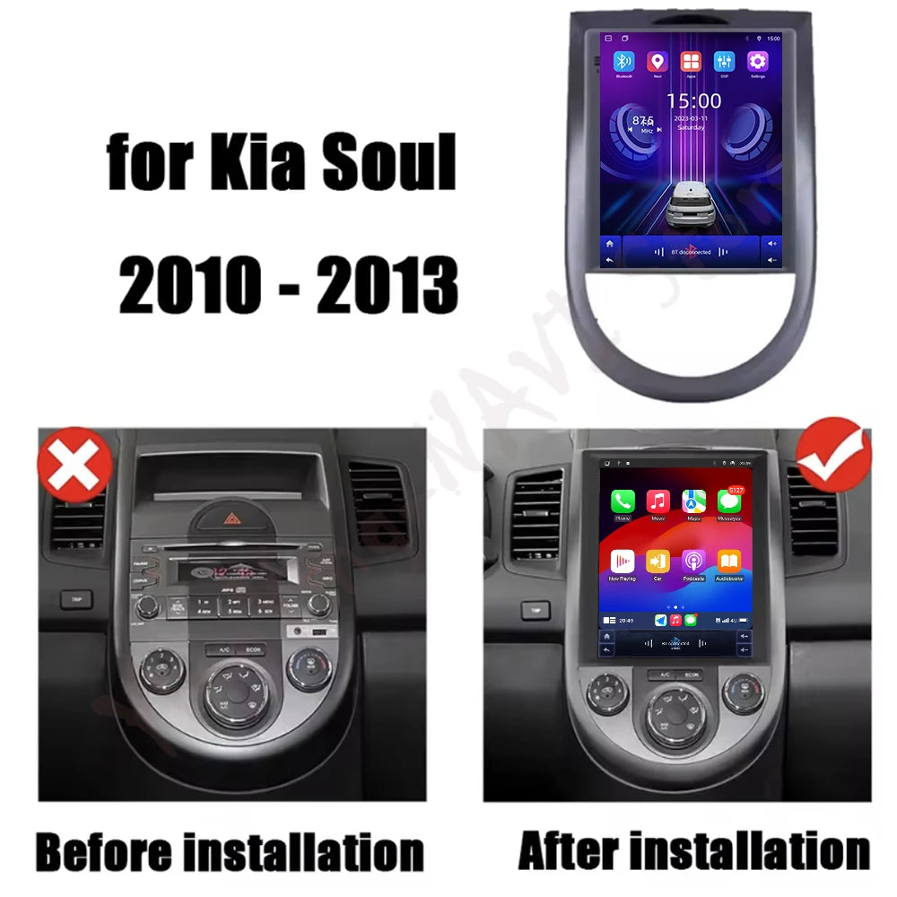 Car Radio For Kia Soul 2010-2013 Android 16 Navigation GPS Multimedia Player Stereo WIFI 4