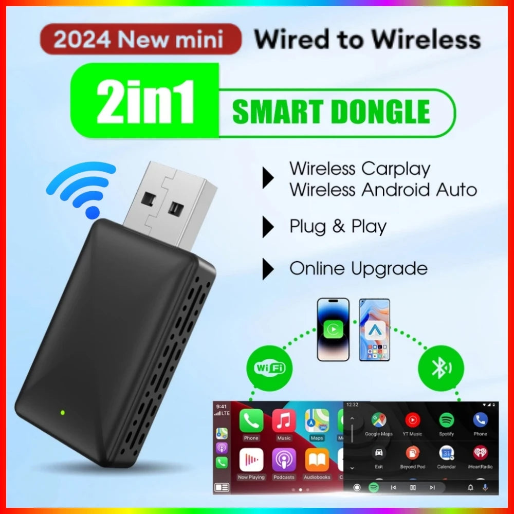 Carplay Android Auto Wireless Adapter for Toyota Mazda Nissan Camry Suzuki Subaru Citroen  | AUTOKITSHOP