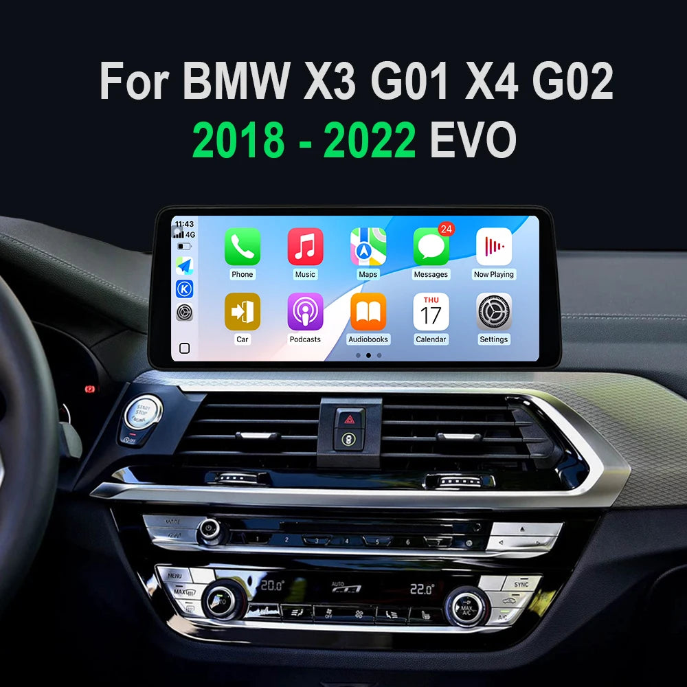 2400*1200P 12.3' Ultra-Thin Android 14 Car Radio Video Multimedia Player for BMW X3 G01 X4