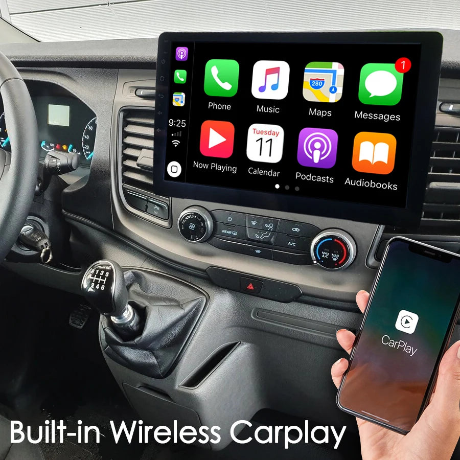 Carplay Navigation Auto Radio 10.1inch For 2018 2020 2021 Ford Transit Custom Van Bj Andro | AUTOKITSHOP