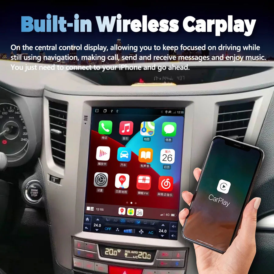 10.4" Android Multimedia Player For Subaru Outback Impreza Legacy 2009-2014 Navigation Car