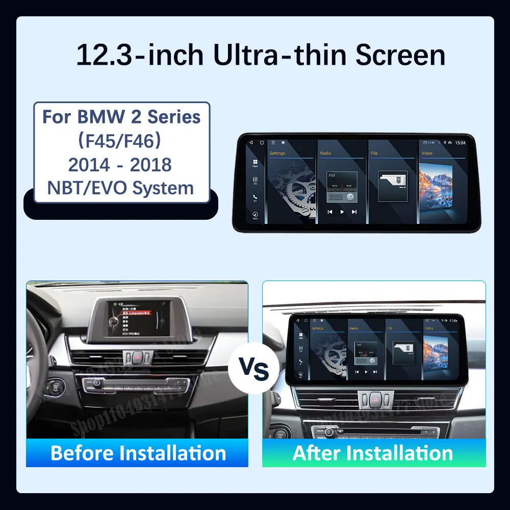 Car Video Multimedia Player Android 16 for BMW 2 Series F45 F46 2014 - 2018 NBT EVO System