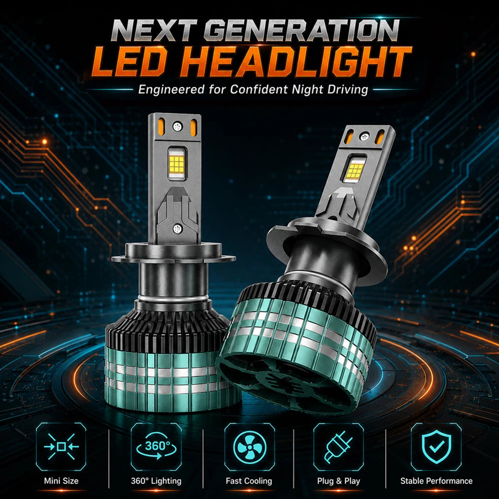 8800W H4 Canbus LED Headlight Bulbs 15600000LM H7 H11 H1 9005 HB3 9006 HB4 Turbo Auto Head