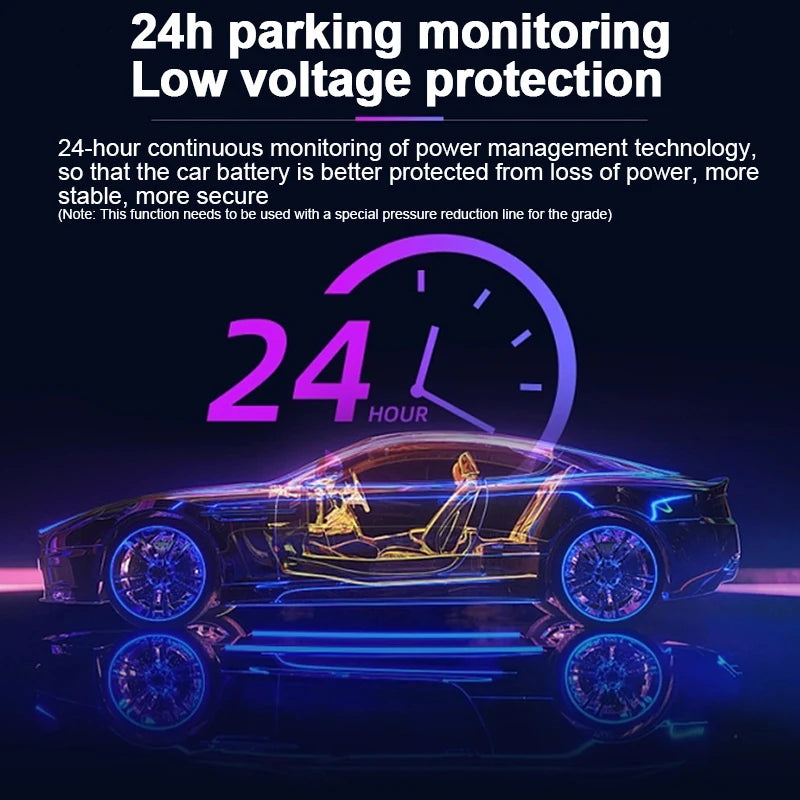 Full HD DVR dashboard camera, 1080P tachograph, driving recorder, cycle recording, night vision, wide Angle camera