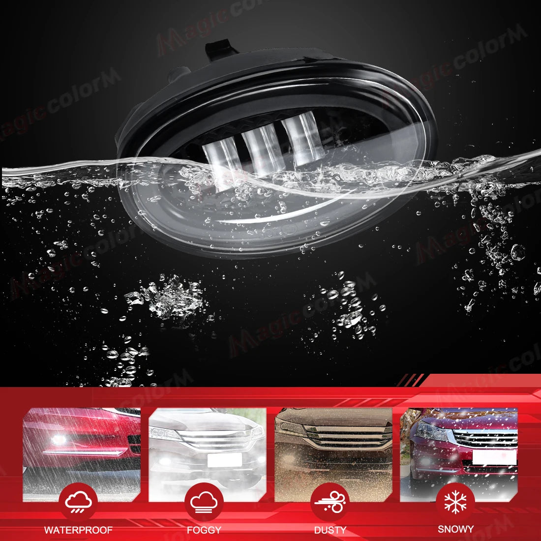 LED Fog Lamps For Honda Accord 2008 2009 2010 2011 2012 2013 For Civic 2009-2015 For JAZZ  | AUTOKITSHOP
