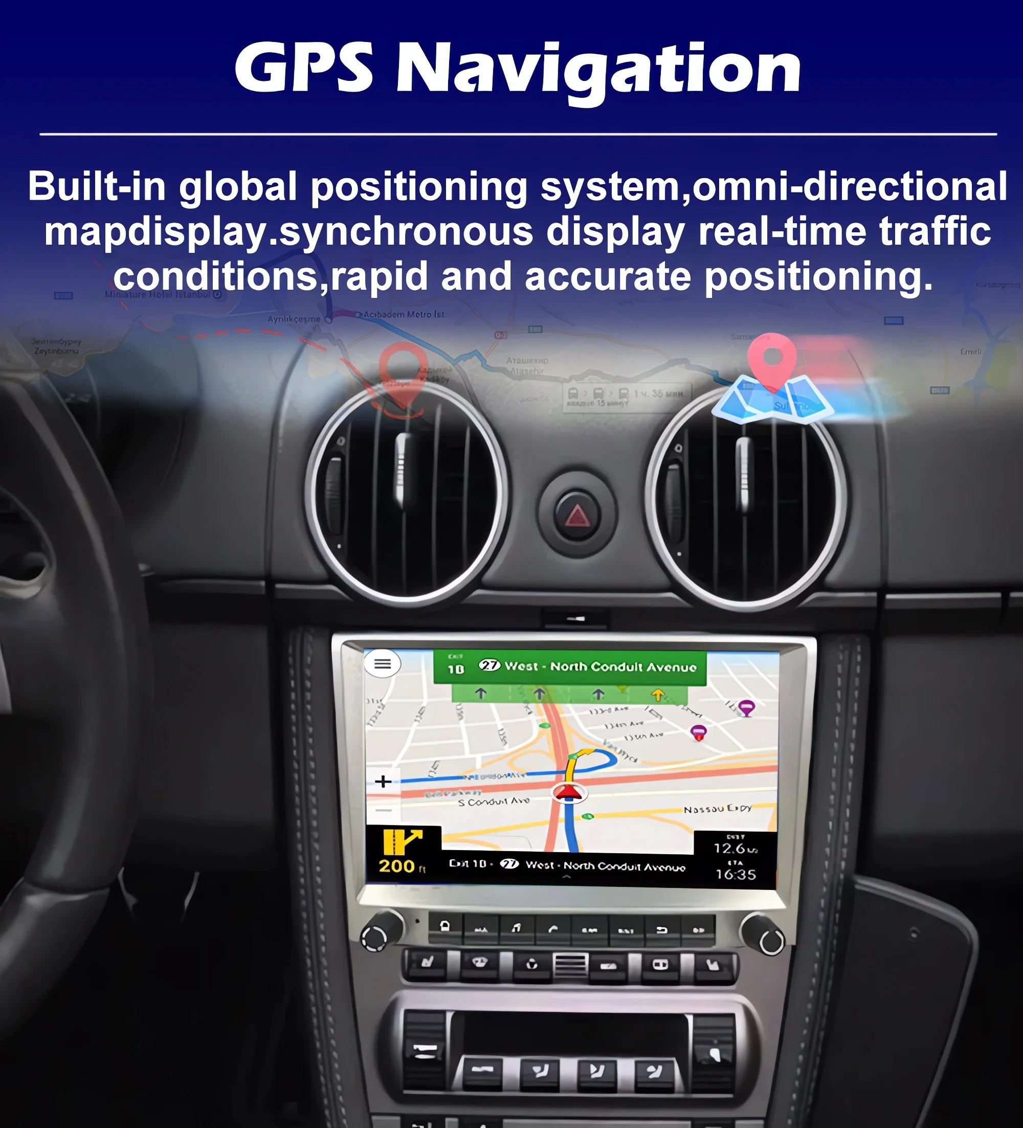 8 inch Android 16 Carplay Auto Car Radio For Porsche Cayman 911 987 Boxster 997 Multimedia