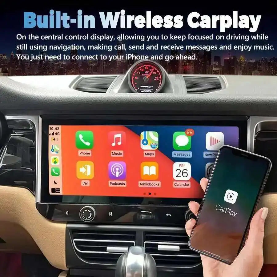 12.3inch Android Carplay Car Radio For Porsche Macan 2016 Touch Screen Stereo Multimedia A