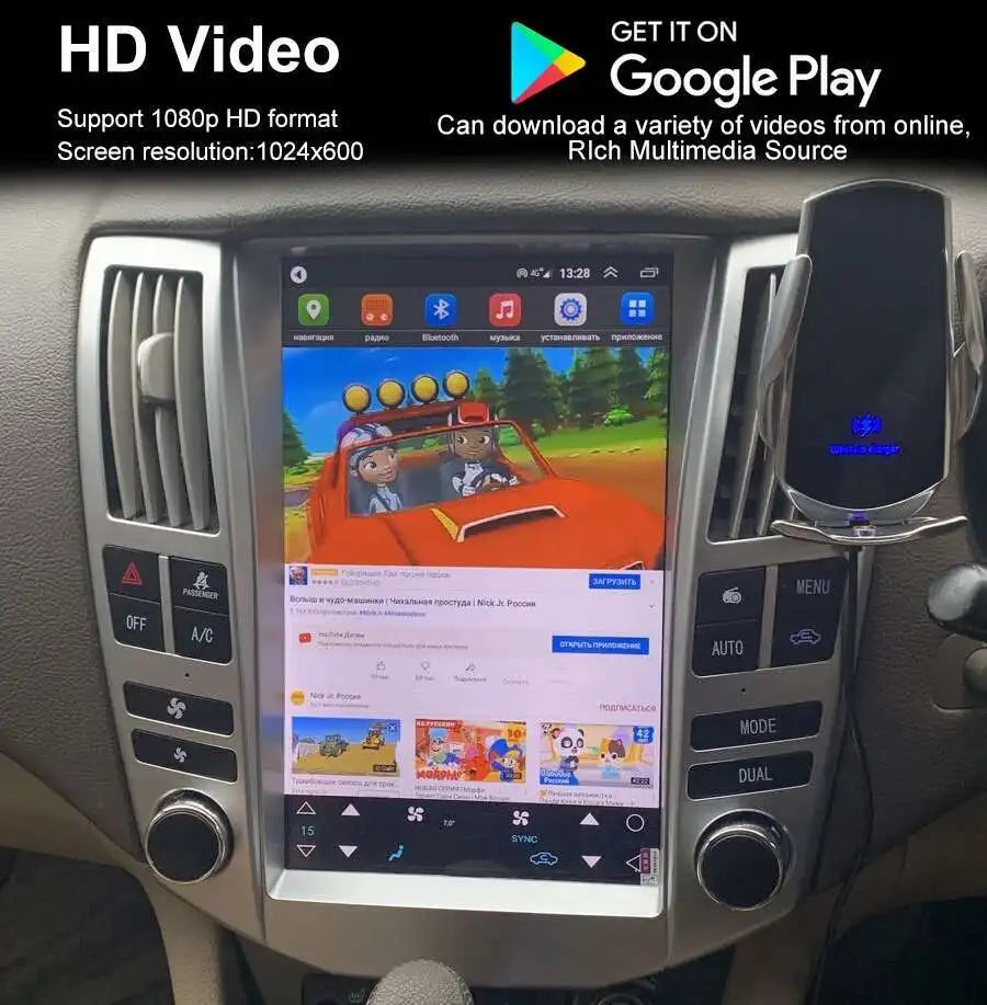 Right steering wheel Car Video Player GPS Navigation Android Screen For Lexus RX RX300 RX3