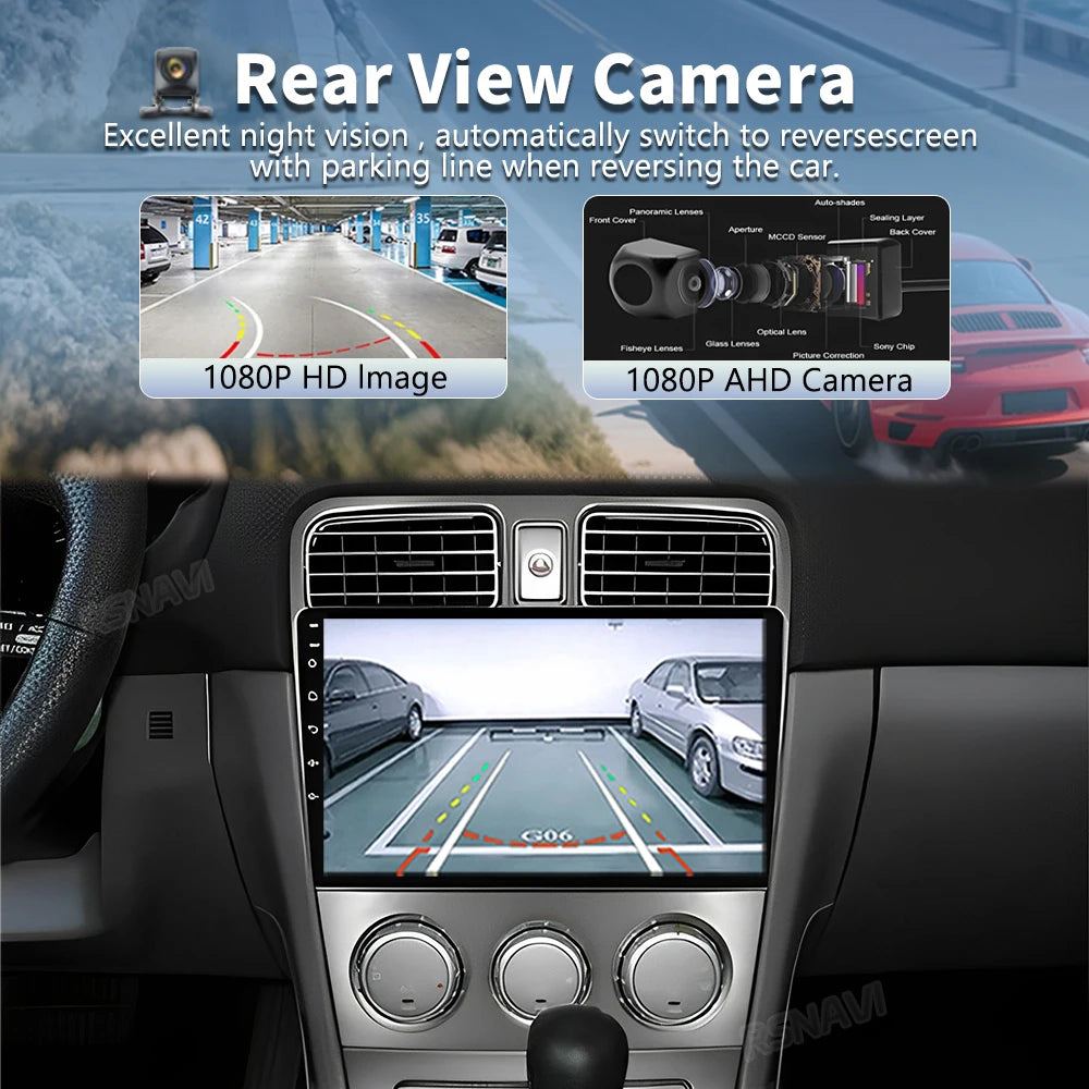 Android 16 For Subaru Forester SG 2002 - 2008 2K QLED Android Car Radio Multimedia Video P