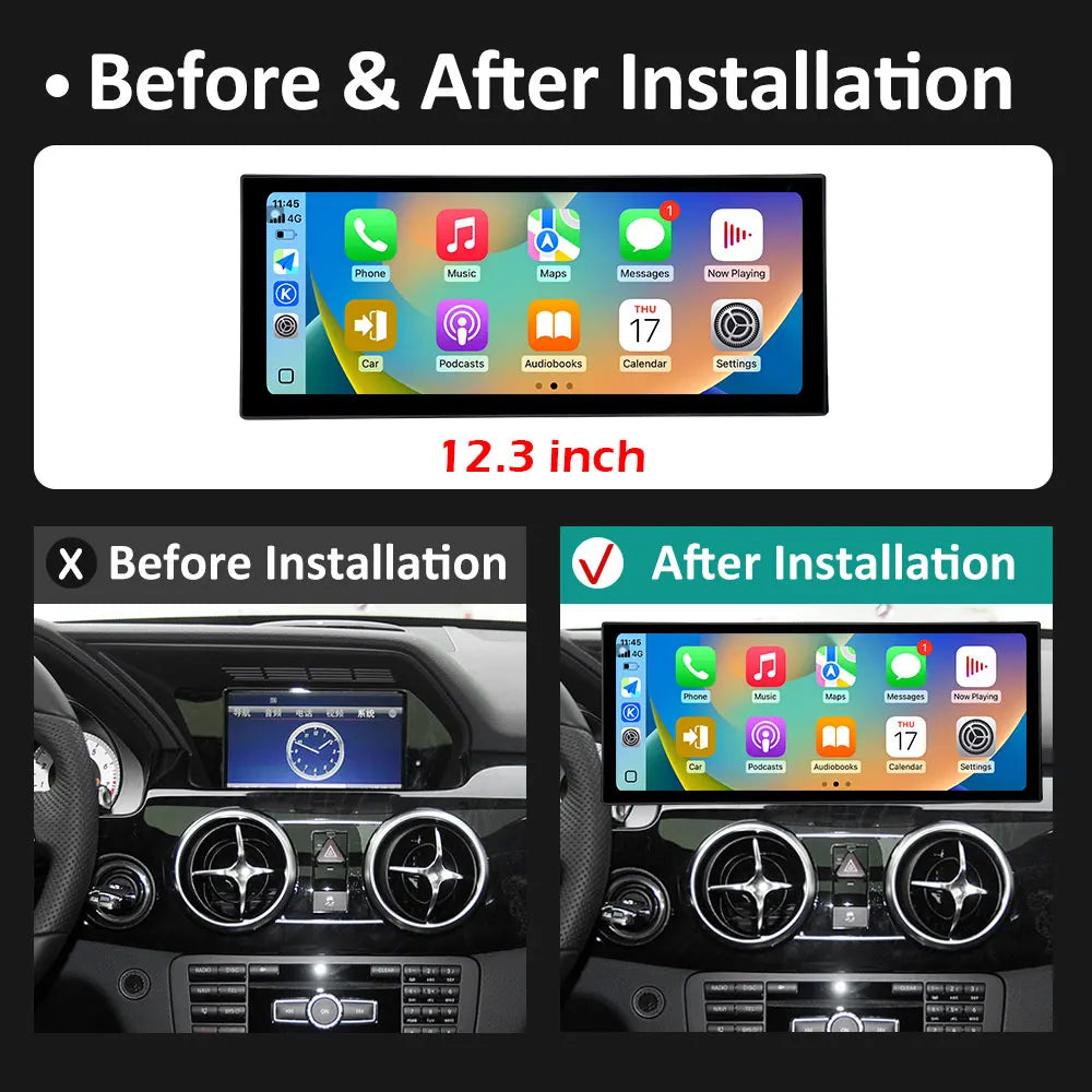 Car Video FOR BENZ GLK X204 2013 2014 2015 Multimedia Player Android 16 DSP Stereo Cooling | AUTOKITSHOP