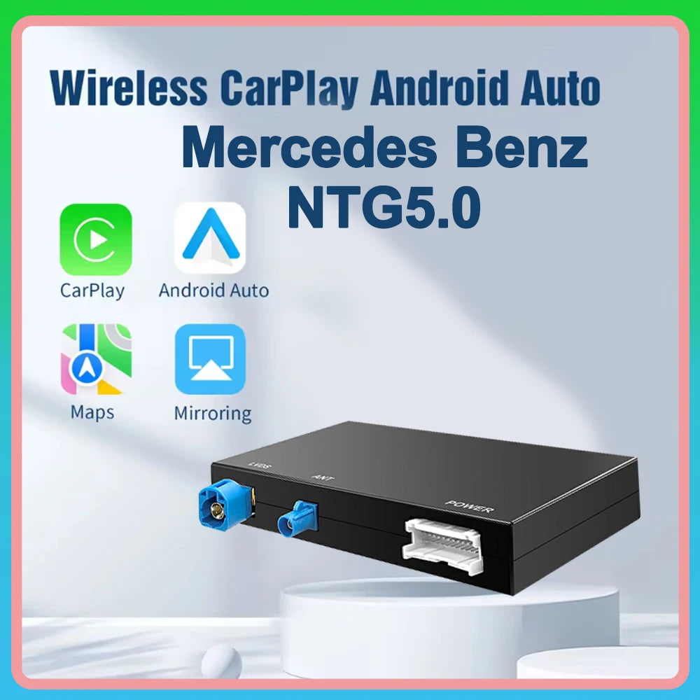 Wireless CarPlay Android Auto Upgrade For Mercedes Benz NTG5.0 C Class GLC W205 V Class W4