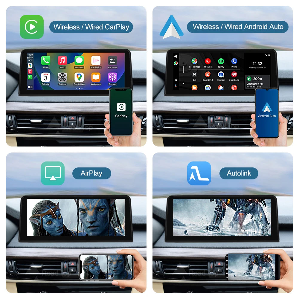 Road Top 1920*720 Linux Touch Screen Wireless Carplay Android Auto Car Multimedia Display  | AUTOKITSHOP