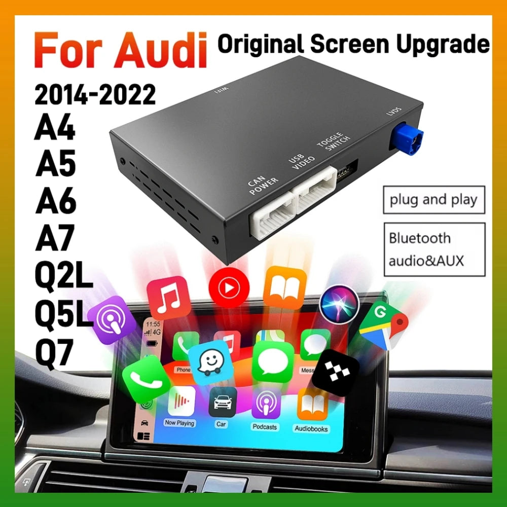 Wireless Carplay Android Auto Lossless Installation Interface For Audi A3 A4 A5 A6 A7 Q2L  | AUTOKITSHOP