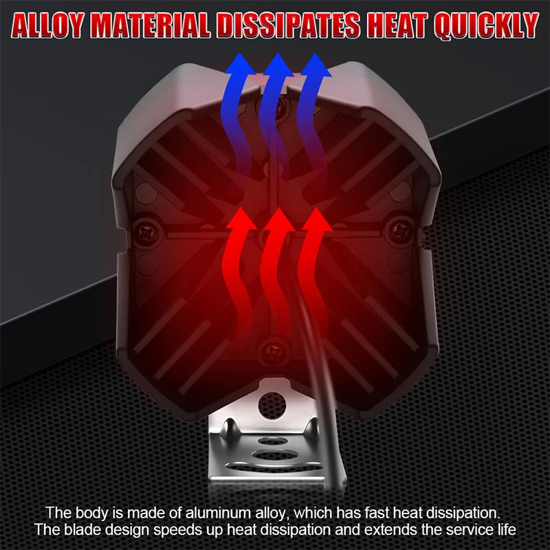 4 Eyes Lens LED Headlight 4X4 Off Road Motorcycle Spotlights 4300K 6000K 2.5 inch 3 Modes
