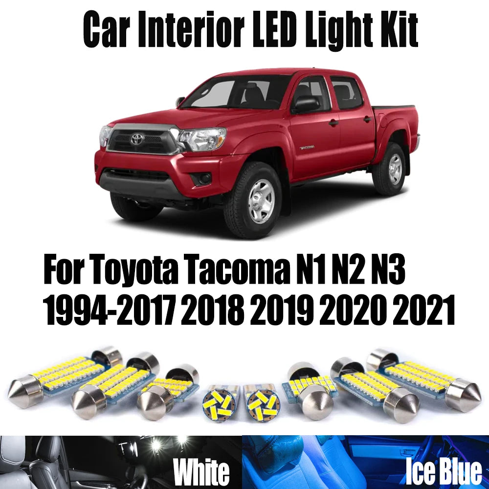LED Interior Light Kit for Toyota Tacoma N1 N2 N3 1994-2021 - Canbus Dome Map Door Trunk Bulbs | AUTOKITSHOP