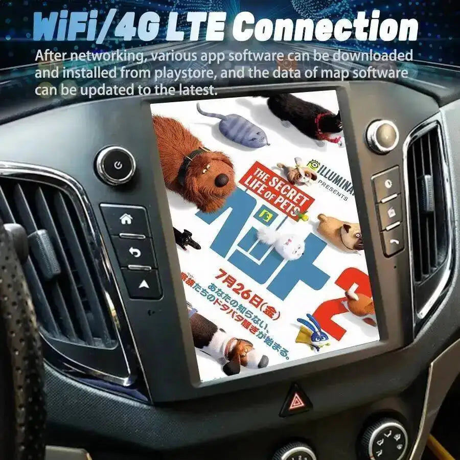 Vertical Screen Android15 Video Player Radio GPS stereo10.4'' For Hyundai Creta ix25 2015-