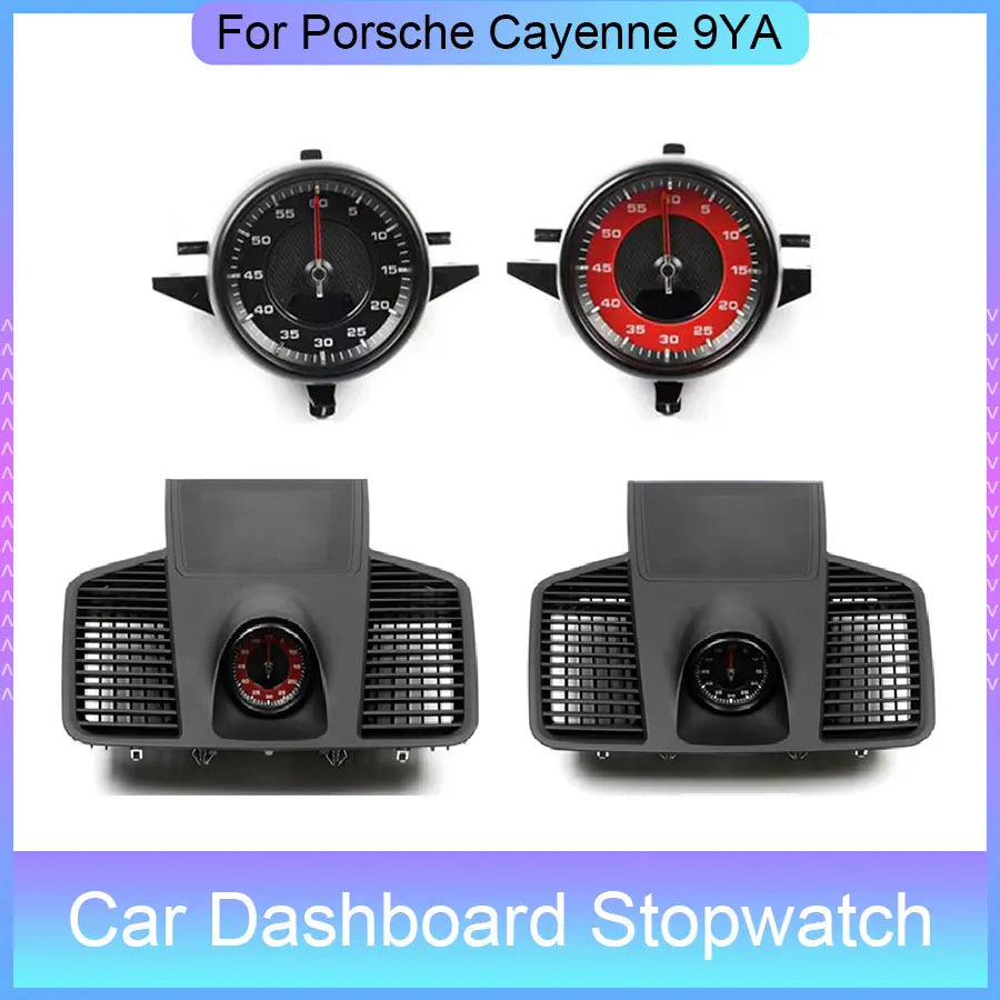 Car Dashboard Stopwatch for Porsche Cayenne 9YA 2018-2021 Sport Chrono Compass Center Cloc