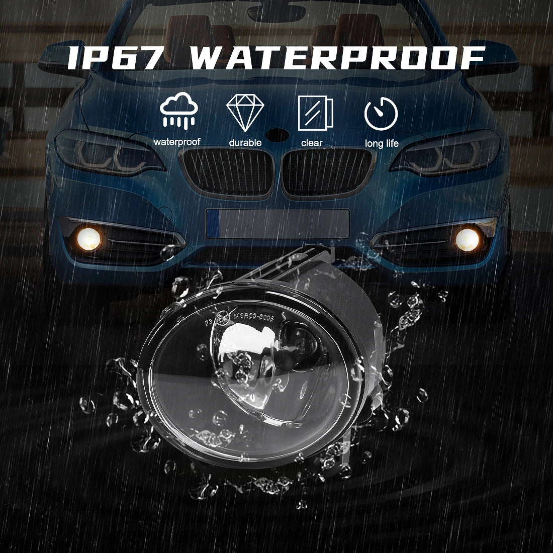 63177839865 63177839866 For BMW E92 E93 F07 F10 F22 F23 M3 M5 2 3 5 Series Fog Lights Day  | AUTOKITSHOP
