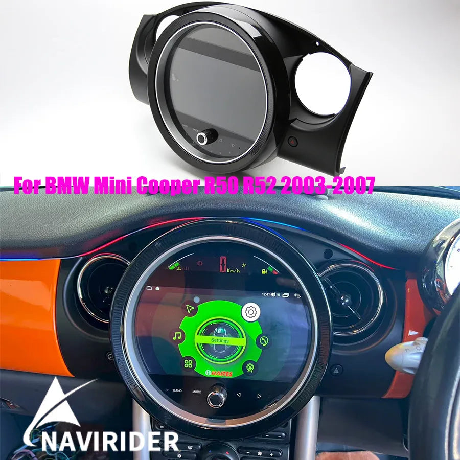 9" Android Car Radio For BMW Mini Cooper R50 R52 2003-2007 Wireless Carplay Multimedia Vid | AUTOKITSHOP