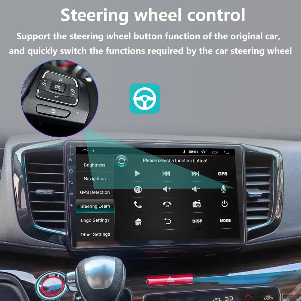 Android 16 Car Multimedia DVD Player For Honda Odyssey RC1 RC2 2013-2017t Carplay GPS Radi
