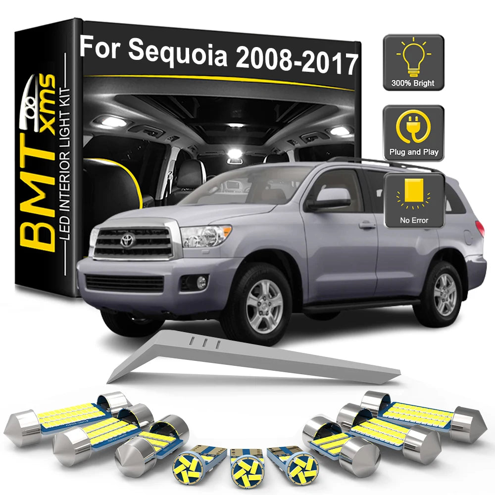 19-Piece LED Interior Light Kit for Toyota Sequoia - Canbus Error-Free Bulbs | AUTOKITSHOP
